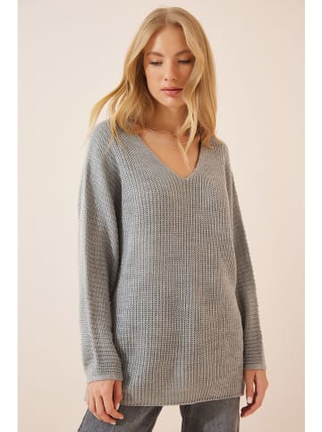Happiness Istanbul Pullover in Grau