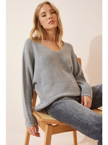 Happiness Istanbul Pullover in Grau