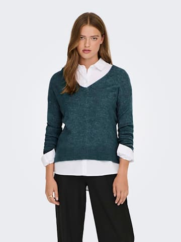 JDY Pullover in Dunkelgrün