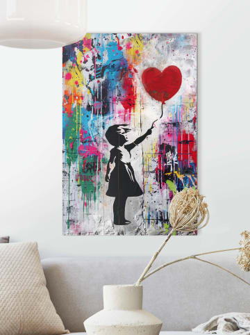 Orangewallz Kunstdruk "Concrete Balloon Girl" - (B)60 x (H)90 cm