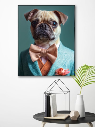 Orangewallz Druk artystyczny "Bulldog Suit" w ramce