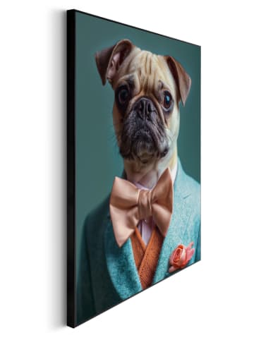 Orangewallz Gerahmter Kunstdruck "Bulldog Suit"