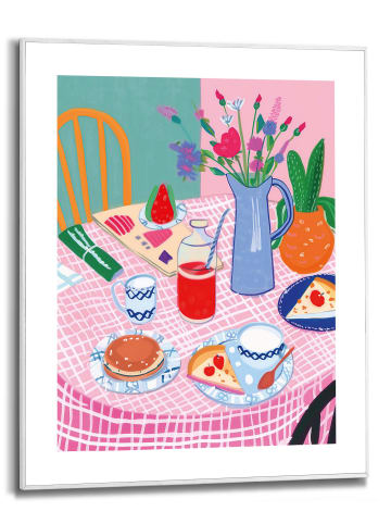 Orangewallz Druk artystyczny "Sweet Table" w ramce - 40 x 50 cm