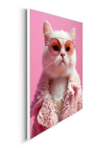 Orangewallz Ingelijste kunstdruk "Cat Bandite" - (B)40 x (H)50 cm