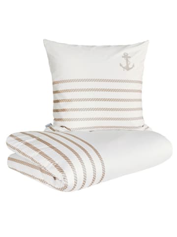 Ibena Satijnen beddengoedset "Cuxhaven" crème/naturel
