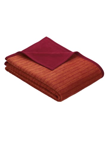 Ibena Wohndecke ''Fano'' in Rot/ Orange