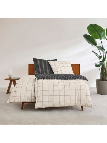Ibena Satijnen beddengoedset grijs/beige
