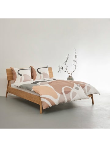 Ibena Satijnen beddengoedset "Mauve" beige/grijs