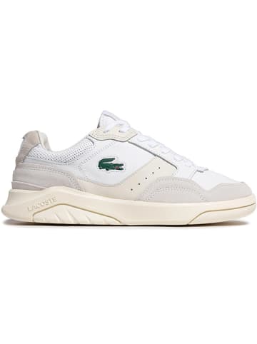 Lacoste Leder-Sneakers "Game Advance Luxe 07211 Sma" in Weiß/ Beige