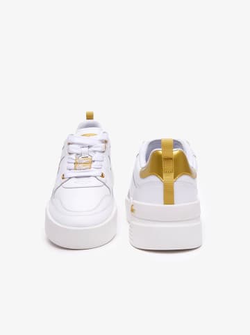 Lacoste Sneakersy "L002 123 3 Cfa" w kolorze złoto-białym