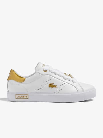 Lacoste Sneakers "Powercourt 12.0 23 2 Sfa" in Weiß/ Gold