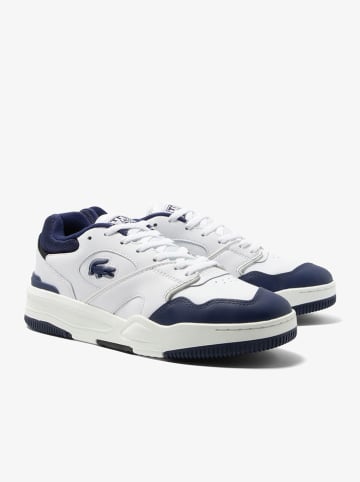 Lacoste Leren sneakers "Lineshot 223 2 Sma" wit/donkerblauw