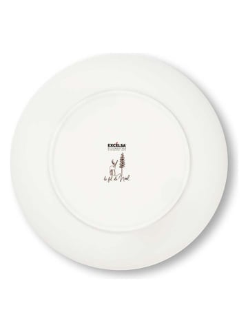 Trendy Kitchen by EXCÉLSA 18tlg. Tafelservice ''Le fil de Noel'' in Weiß/ Bunt