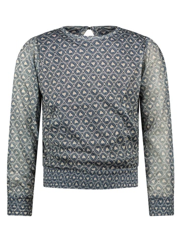 B.Nosy Bluse in Dunkelblau/ Grau