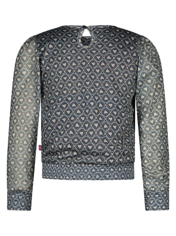 B.Nosy Bluse in Dunkelblau/ Grau