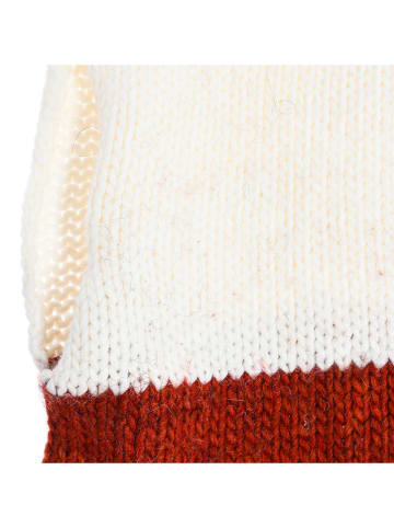 Buff Colsjaal crème/rood - (L)55 cm