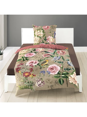 Bierbaum Satijnen beddengoedset lichtroze/beige
