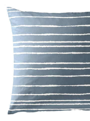 Bierbaum Renforcé-Bettwäsche-Set in Blau/ Weiß