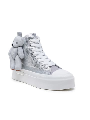Foreverfolie Sneakersy w kolorze srebrnym