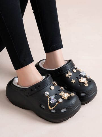 Foreverfolie Slippers zwart