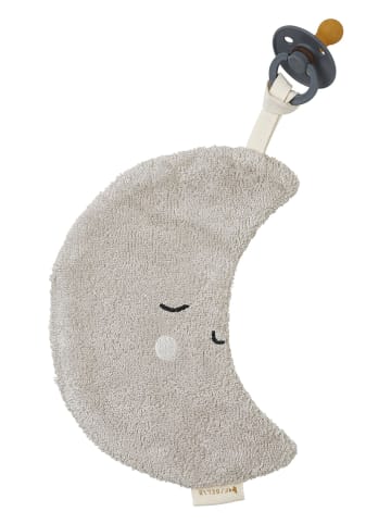 FABELAB Kuscheltuch mit Schnuller "Moon" in Beige - ab Geburt