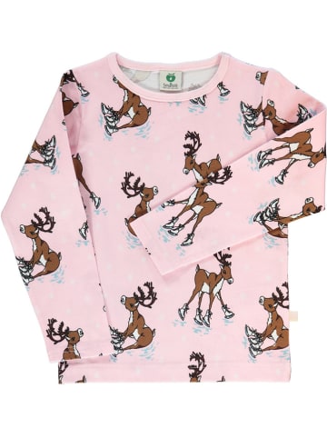 Småfolk Longsleeve in Rosa/ Hellbraun