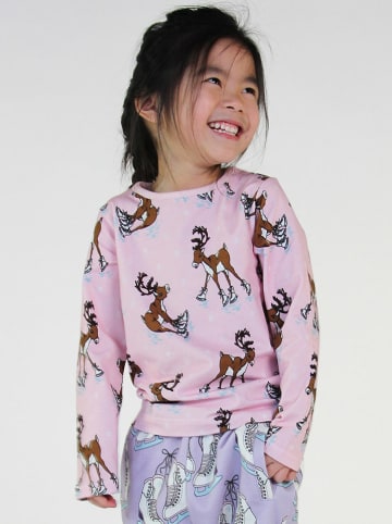 Småfolk Longsleeve in Rosa/ Hellbraun