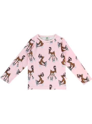 Småfolk Longsleeve in Rosa/ Hellbraun