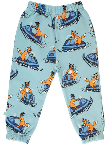 Småfolk Sweatbroek lichtblauw/meerkleurig