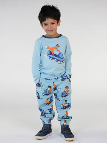 Småfolk Sweatbroek lichtblauw/meerkleurig