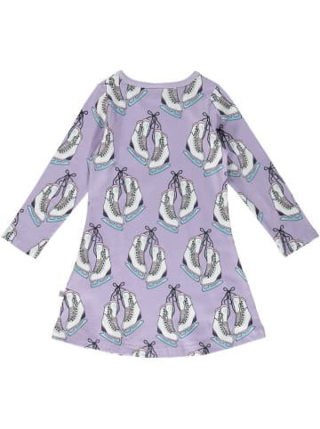 Småfolk Kleid in Lila/ Weiß