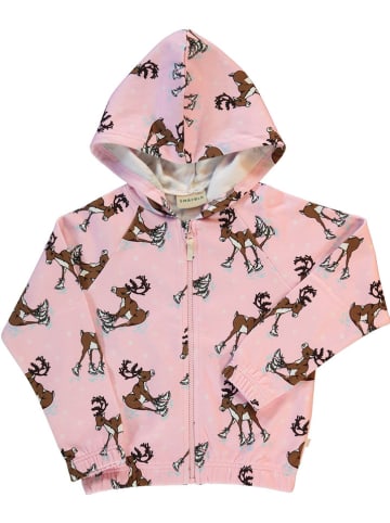 Småfolk Sweatjacke in Rosa/ Braun