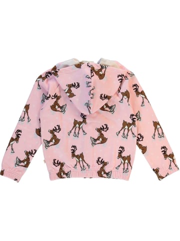 Småfolk Sweatvest lichtroze/bruin