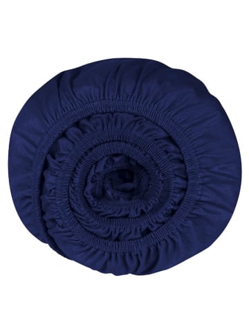 Schiesser Topper hoeslaken "Flexi" donkerblauw