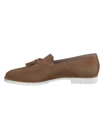 Paul Green Leder-Slipper  in Hellbraun