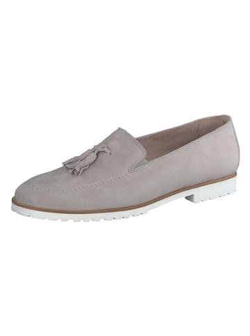 Paul Green Leder-Slipper  in Grau