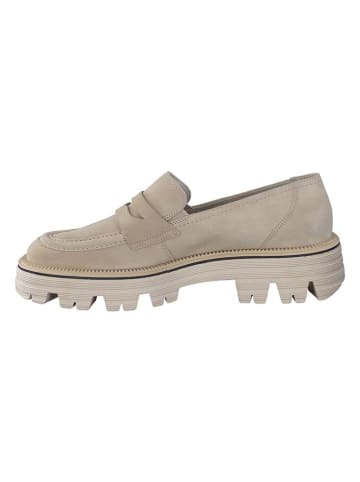 Paul Green Leder-Mokassins in Beige