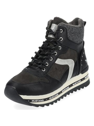 Ara Shoes Botki w kolorze czarno-biało-antracytowym