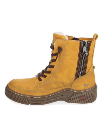 Boots in Gelb/ Braun