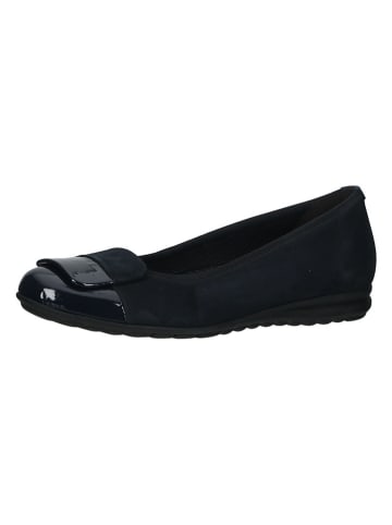 Gabor Leder-Ballerinas  in Schwarz