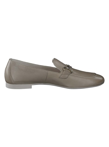 Paul Green Leder-Slipper in Khaki