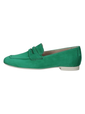 Paul Green Leren mocassins groen