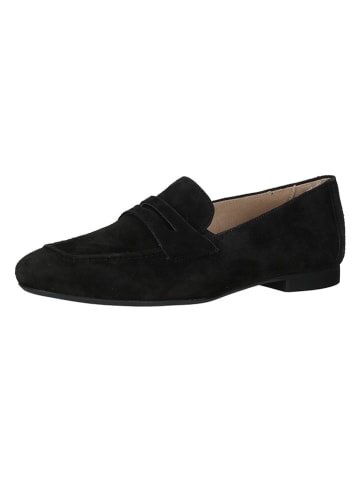 Paul Green Leder-Mokassins in Schwarz