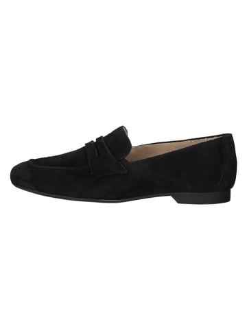 Paul Green Leder-Mokassins in Schwarz
