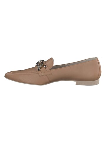 Paul Green Leder-Slipper  in Hellbraun