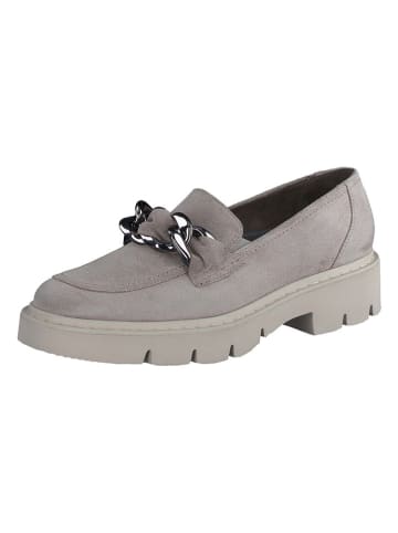 Paul Green Leren mocassins grijs