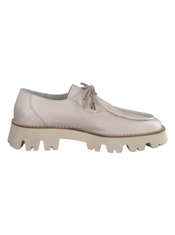 Paul Green Leren veterschoenen beige