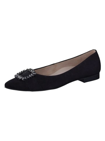Paul Green Leder-Ballerinas  in Schwarz