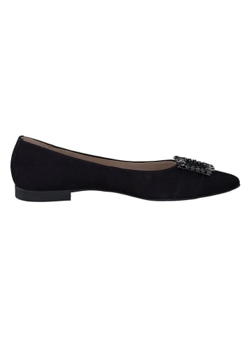 Paul Green Leder-Ballerinas  in Schwarz