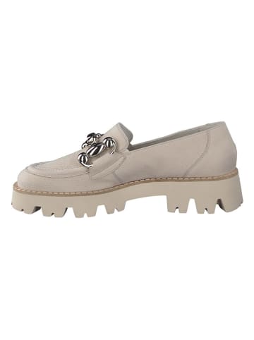 Paul Green Leder-Mokassins  in Beige